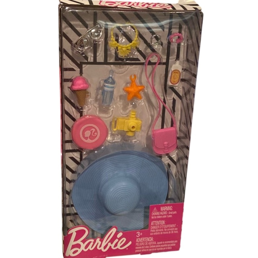 ๐ Mattel Barbie Convertible Pink Push Car (DVX59) Doll Car, Doll, Accessory Kit - Picture 2 of 13